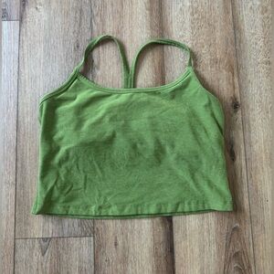 Beyond Yoga Spacedye Cropped Tank 💚 Green Buttery Soft Yoga Sports Bra | Large